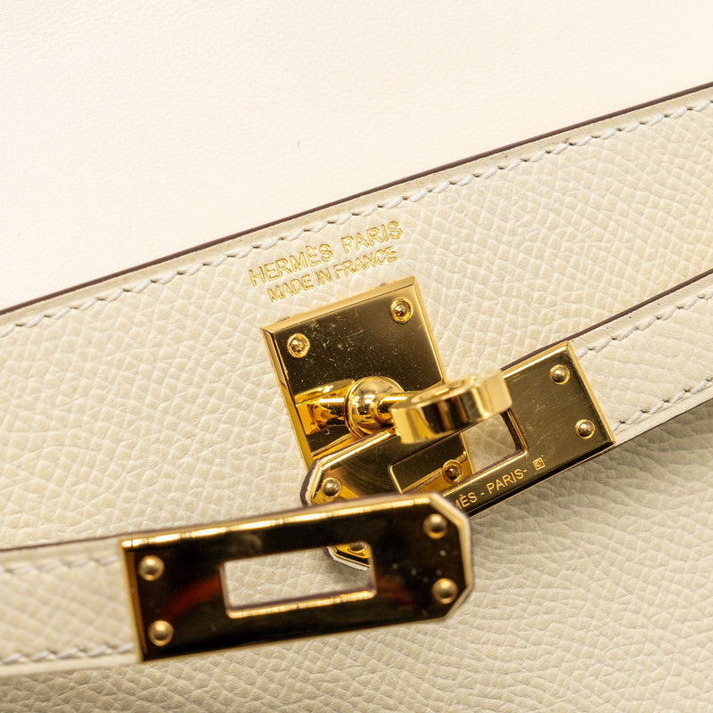 Hermes Mini Kelly II epsom nata GHW stamp Z
