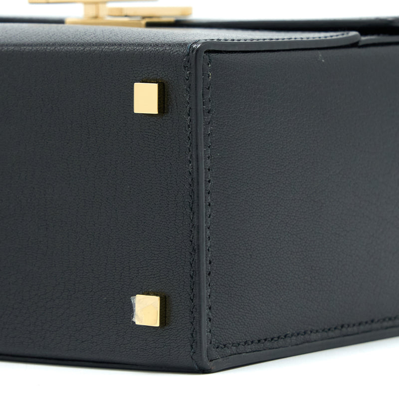 Hermes Cinhetic Bag Chevre Chamkila Black GHW Stamp Y