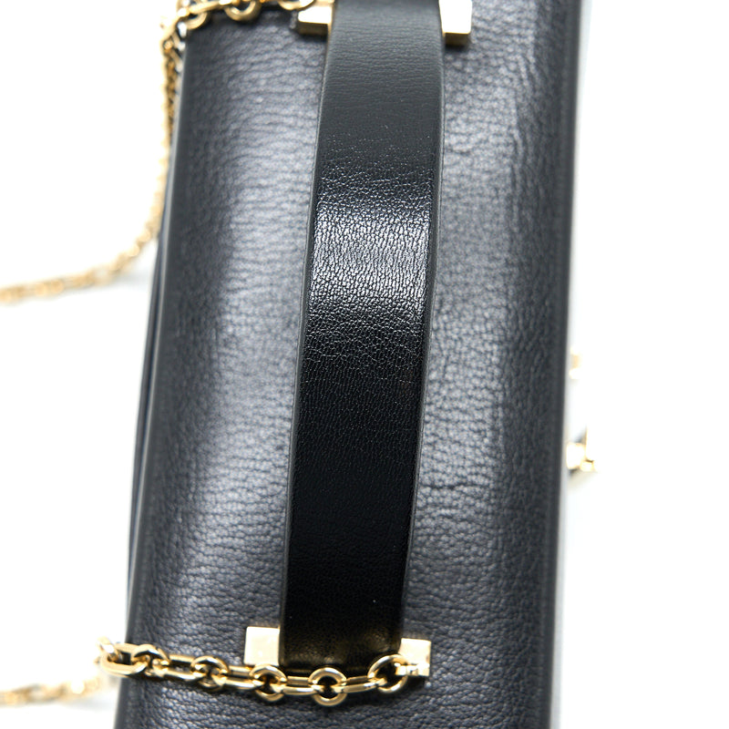 Hermes Cinhetic Bag Chevre Chamkila Black GHW Stamp Y