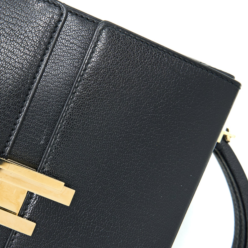 Hermes Cinhetic Bag Chevre Chamkila Black GHW Stamp Y