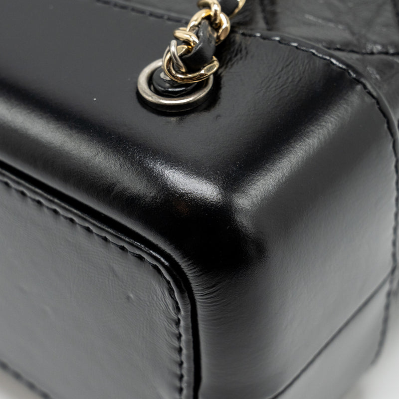 Chanel Small Gabrielle Backpack Aged Calfskin Black Multicolour colour Hardware (Microchip)