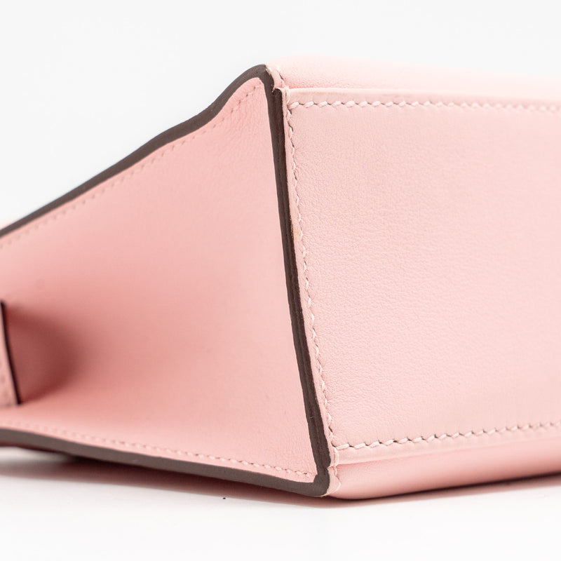 Hermes kelly Pochette swift 3Q Rose Sakura SHW Stamp Z