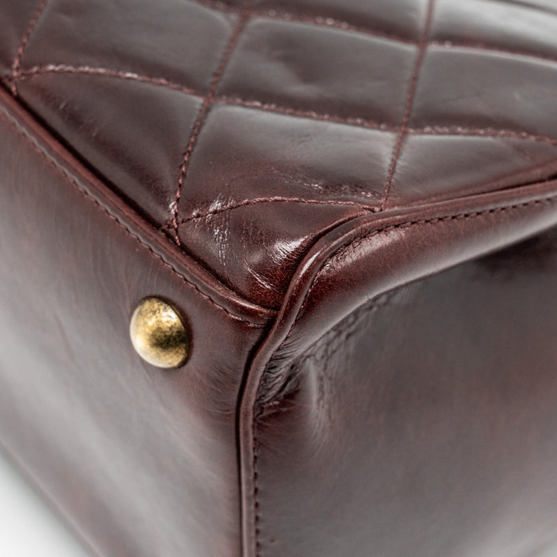 Chanel Perfect Edge Tote Bag Calfskin Burgundy GHW