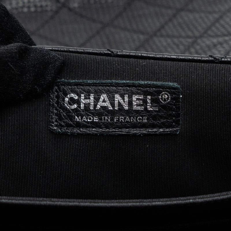Chanel XXL classic travel flap calfskin black ruthenium hardware