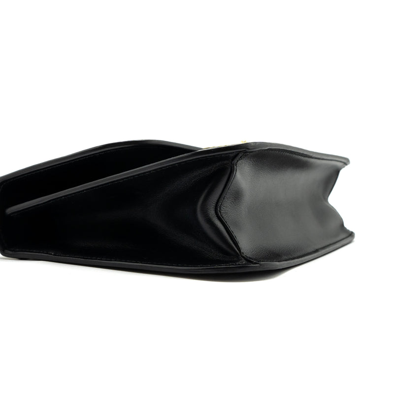 Prada Pattina in Pelle Calfskin Black GHW