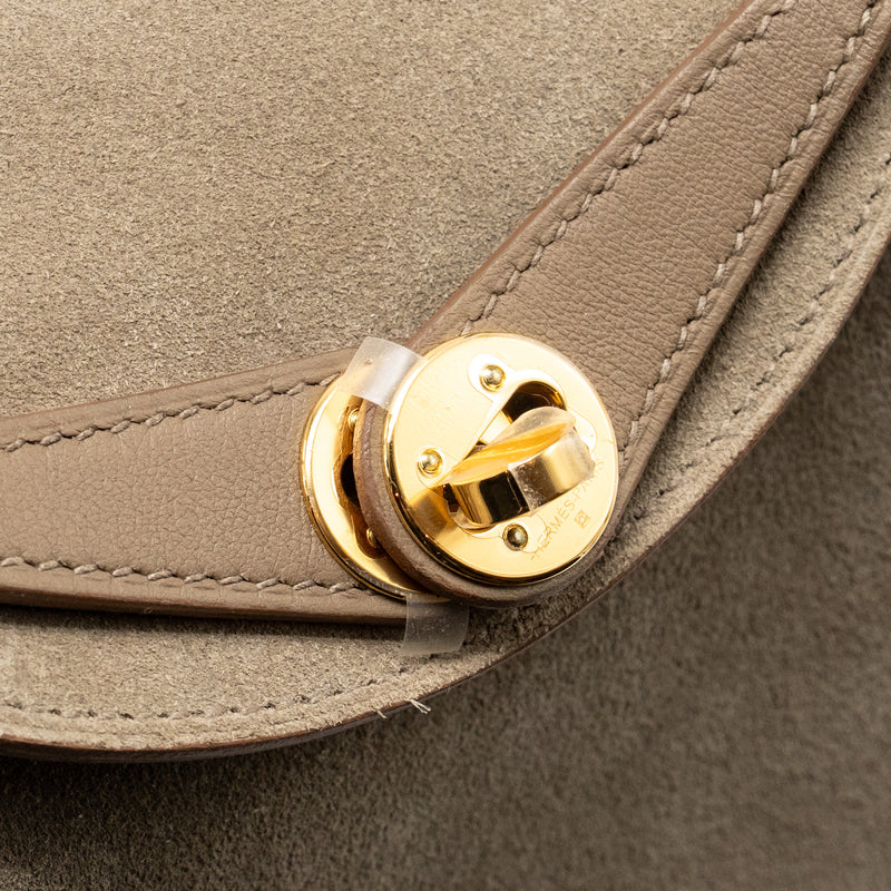 Hermes Mini Lindy Grizzly/Swift Gris Caillou/Etoupe GHW Stamp B