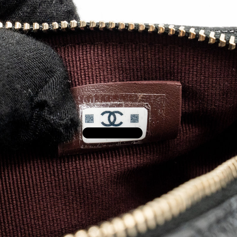 Chanel 25c Quilted Hobo Bag Caviar Black LGHW (microchip)