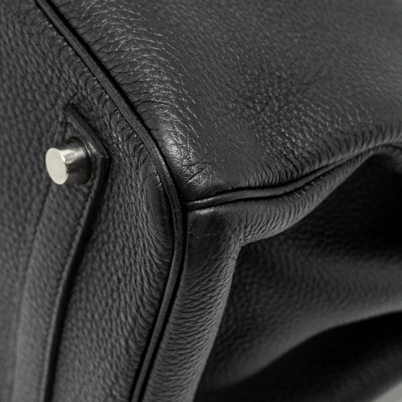 Hermes Birkin 35 Togo Black SHW STAMP Square R