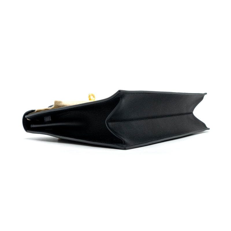 HERMES Kelly danse swift black GHW Stamp B