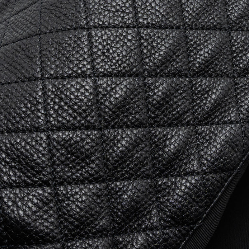 Chanel XXL classic travel flap calfskin black ruthenium hardware