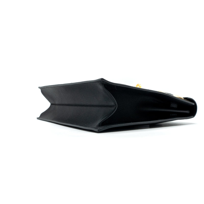 HERMES Kelly danse swift black GHW Stamp B