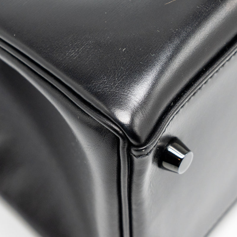 Hermes Kelly 32 Box So Black Stamp Square N