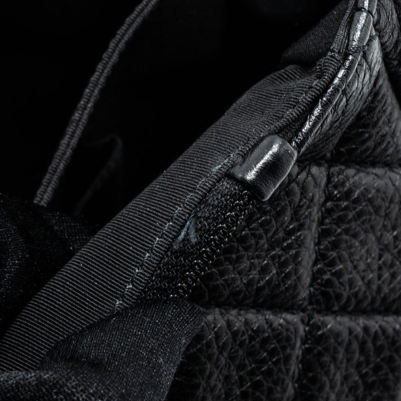 Chanel XXL classic travel flap calfskin black ruthenium hardware