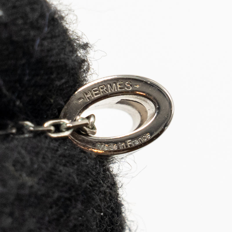 Hermes Mini Pop H Pendant Blanc SHW