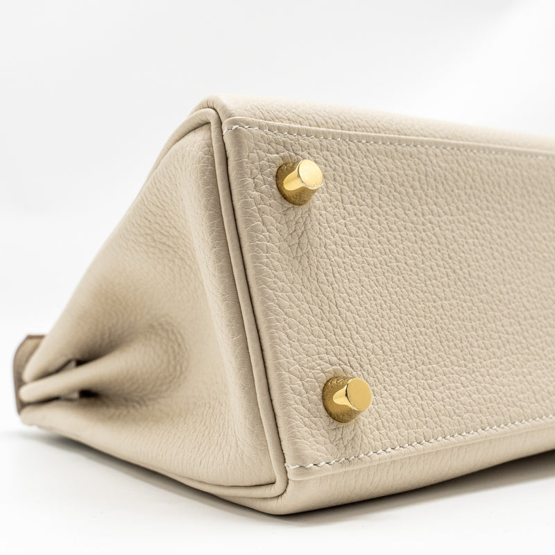 Hermes kelly 25 togo craie GHW stamp Z