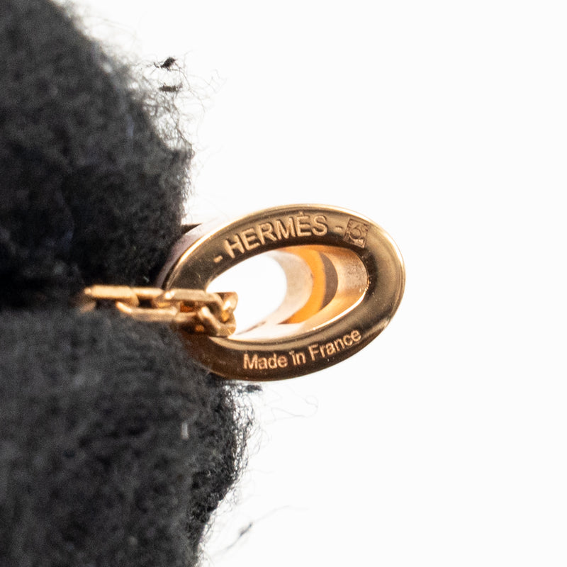 Hermes Mini Pop H Pendant Rose Dragee RGHW