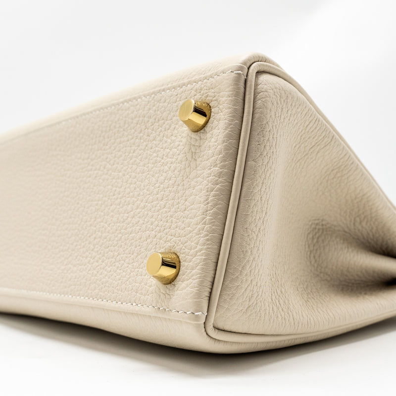 Hermes kelly 25 togo craie GHW stamp Z