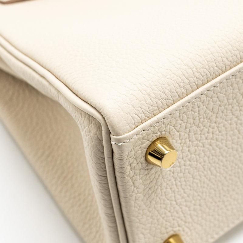 Hermes kelly 25 togo craie GHW stamp Z