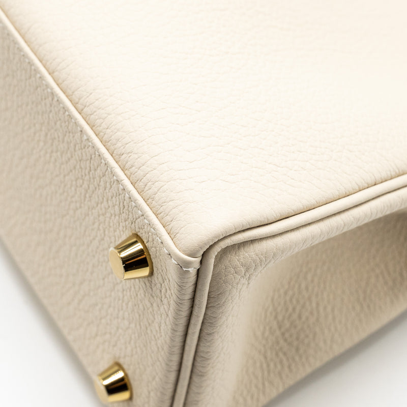 Hermes kelly 25 togo craie GHW stamp Z