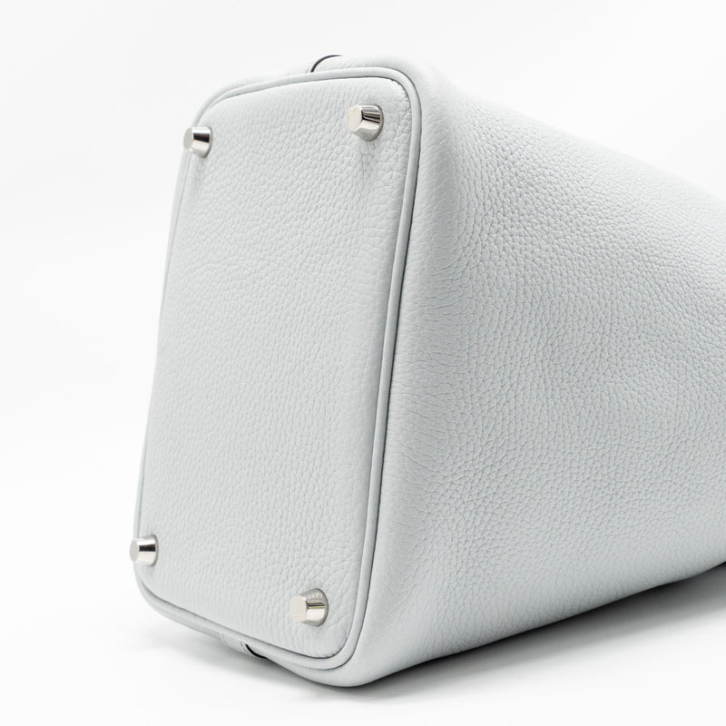 Hermes Picotin 18 Lock Bag Clemence Bleu Pale SHW Stamp U
