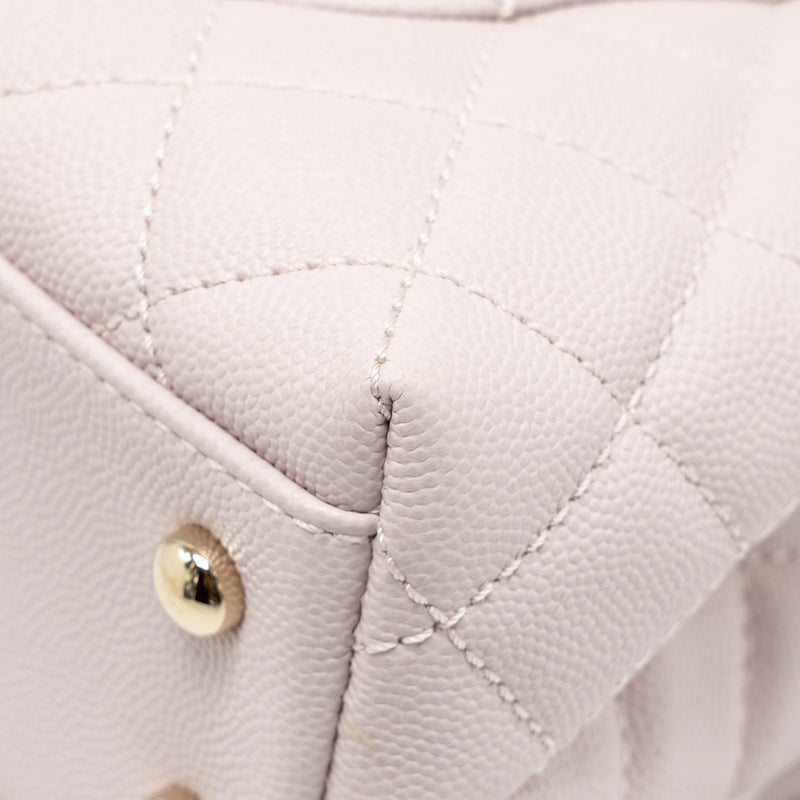 Chanel Small Coco handle caviar light pink LGHW