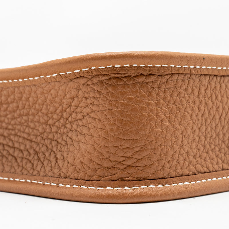 Hermes Mini evelyn Clemence Gold SHW stamp W