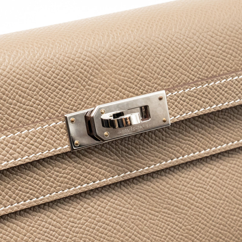 Hermes Kelly To GO Epsom Etoupe SHW Stamp B