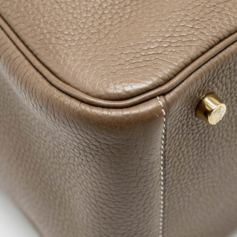 Hermes Lindy 30 Clemence Etoupe GHW Stamp C