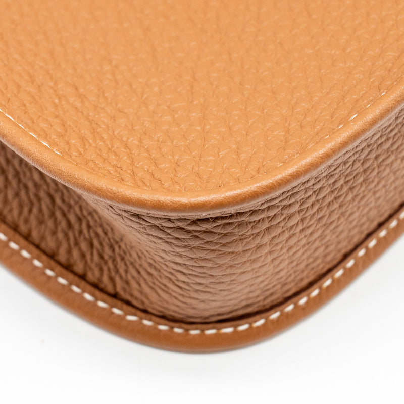 Hermes Mini evelyn Clemence Gold SHW stamp W