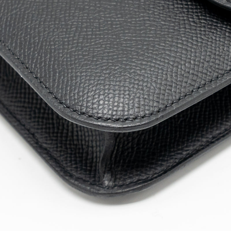 Hermes Constance Elan Epsom Black RGHW Stamp K