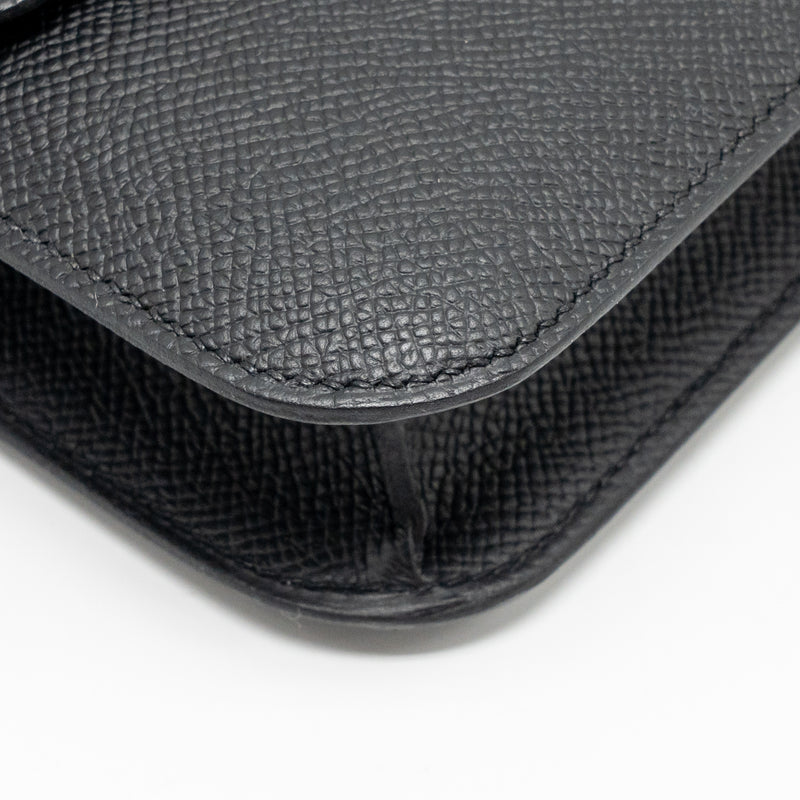 Hermes Constance Elan Epsom Black RGHW Stamp K