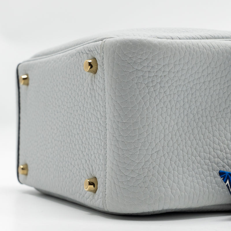 Hermes Mini Lindy Clemence Bleu Pale GHW Stamp Z