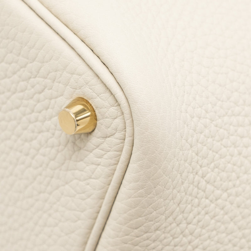 Hermes Picotin 18 touch lock bag clemence / ostrich beton GHW stamp B