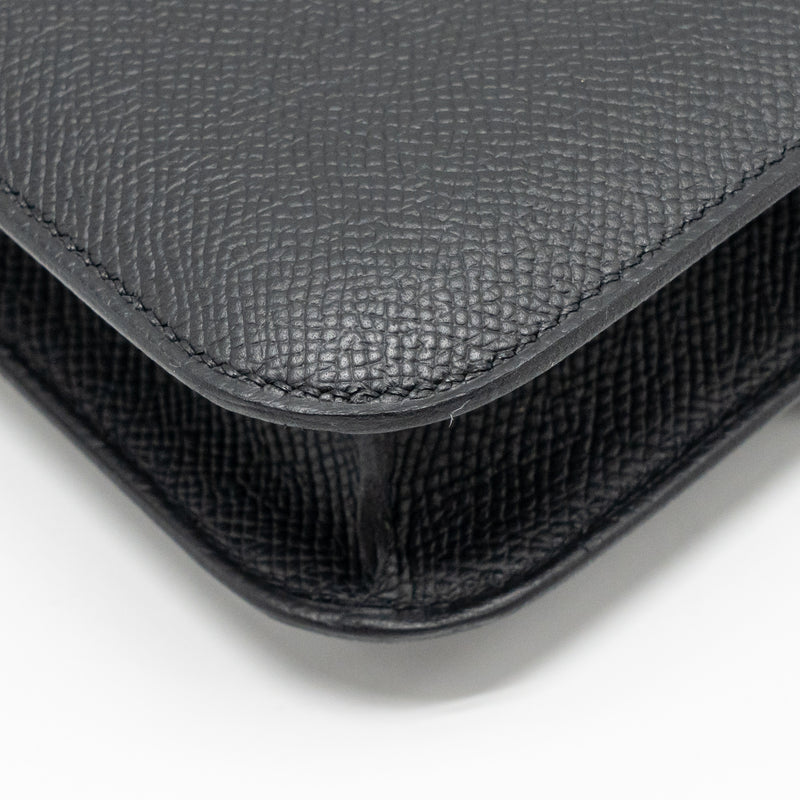Hermes Constance Elan Epsom Black RGHW Stamp K