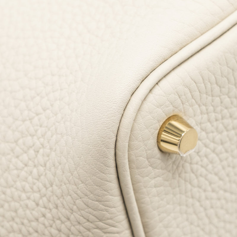 Hermes Picotin 18 touch lock bag clemence / ostrich beton GHW stamp B