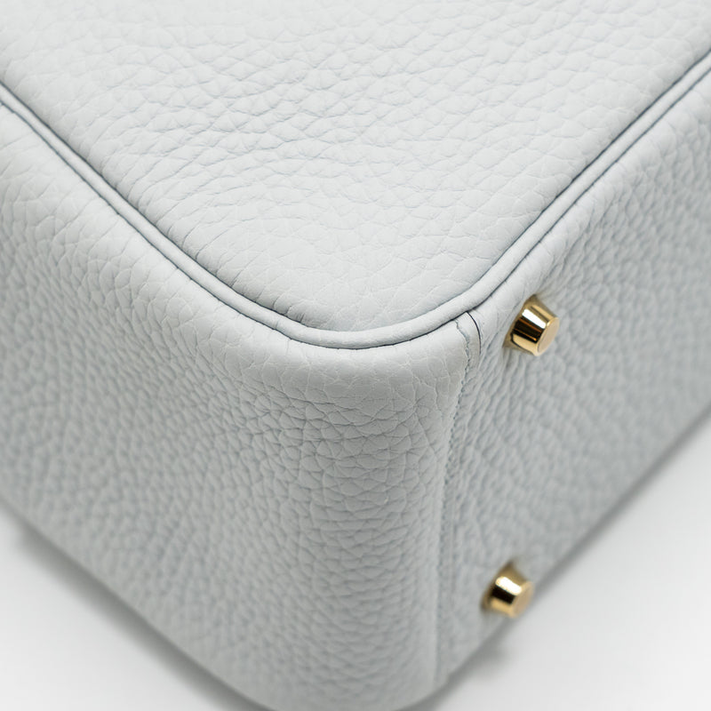 Hermes Mini Lindy Clemence Bleu Pale GHW Stamp Z