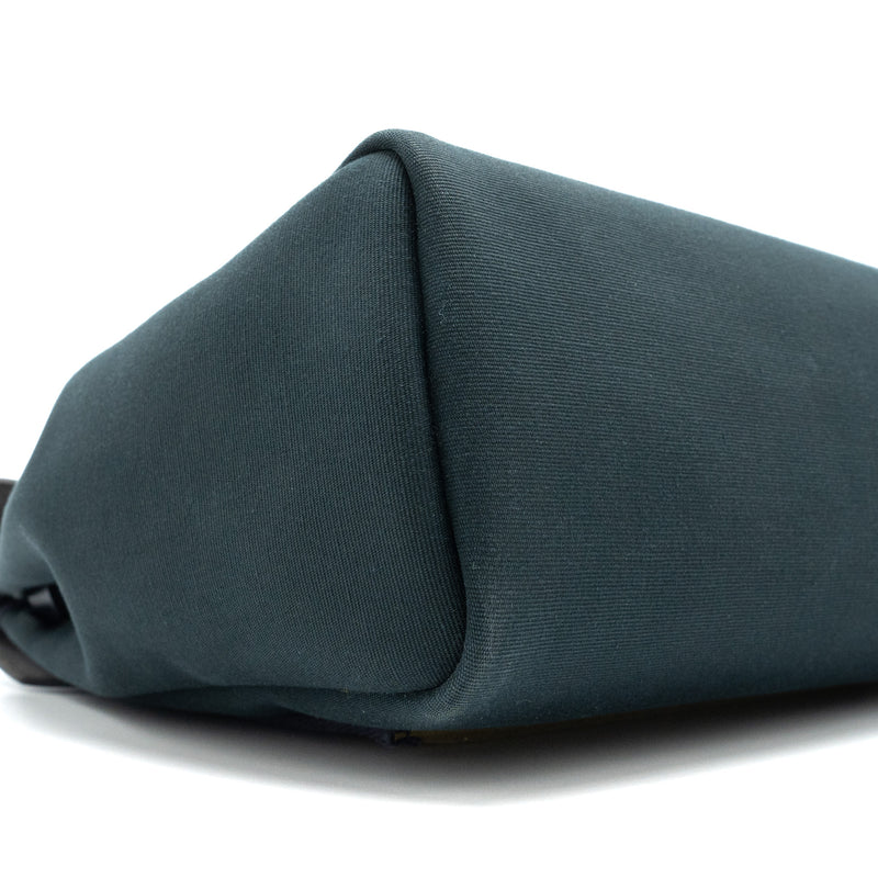 Hermes Herbag 31 Zip Bag Canvas/Vache Hunter Vert Cypres/Vert Olive/Blue Indigo SHW Stamp Z