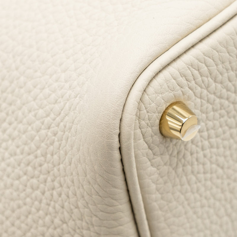Hermes Picotin 18 touch lock bag clemence / ostrich beton GHW stamp B