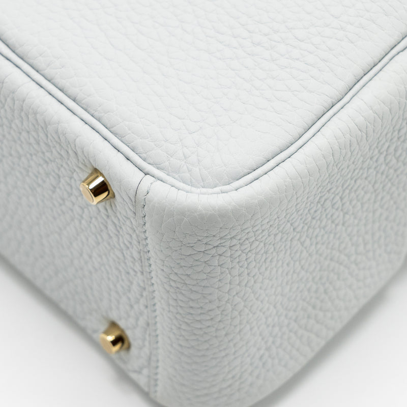 Hermes Mini Lindy Clemence Bleu Pale GHW Stamp Z