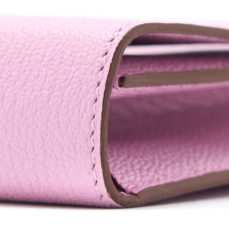 Hermes Clic 16 Wallet Mysore X9 Mauve Sylvestre SHW Stamp U