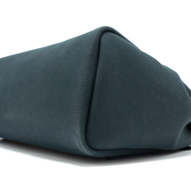 Hermes Herbag 31 Zip Bag Canvas/Vache Hunter Vert Cypres/Vert Olive/Blue Indigo SHW Stamp Z