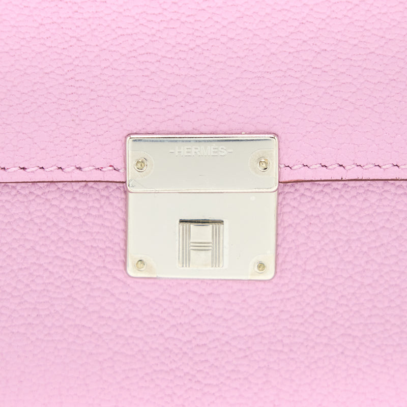 Hermes Clic 16 Wallet Mysore X9 Mauve Sylvestre SHW Stamp U