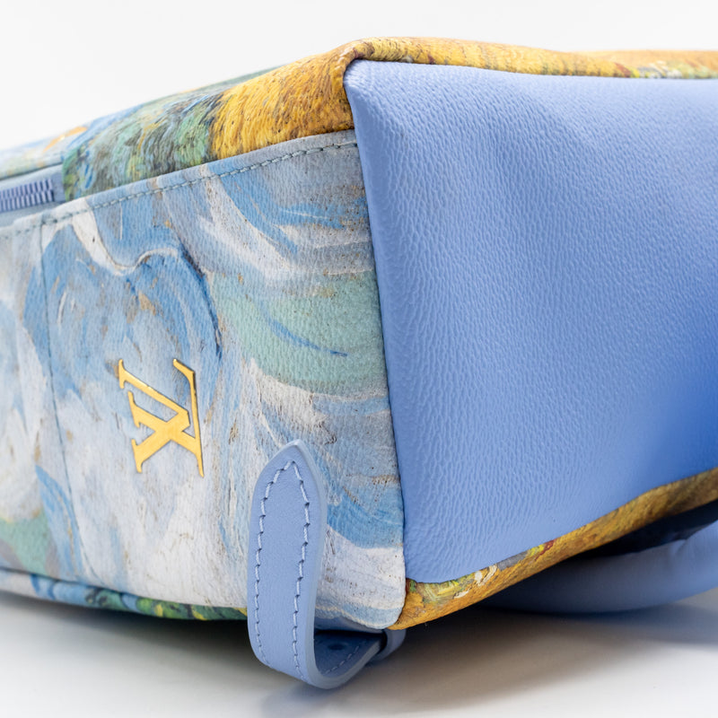 jeff koons louis vuitton backpack Louis Vuitton Jeff Koons Van Gogh Palm Springs Backpack Monogram Multi