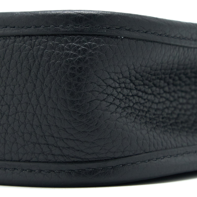 Hermes Mini Evelyne Clemence Black GHW Stamp D