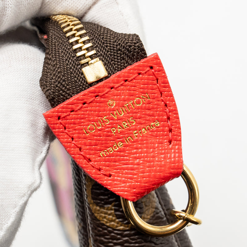 Louis Vuitton mini pochette accessories Vivienne holiday limited monogram canvas GHW