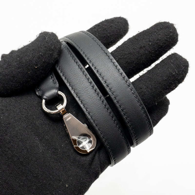 Hermes Kelly 25 Sellier Toile H/Swift Ecru-Black/Black SHW Stamp K