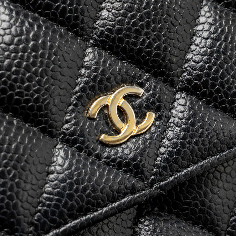 Chanel Classic wallet on chain caviar Black GHW