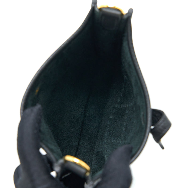 Hermes Mini Evelyne Clemence Black GHW Stamp D