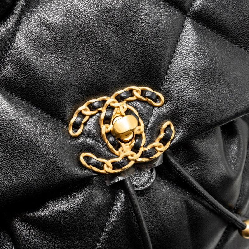 Chanel 24C 19 Backpack Lambskin Black Multicolour Hardware (Microchip)