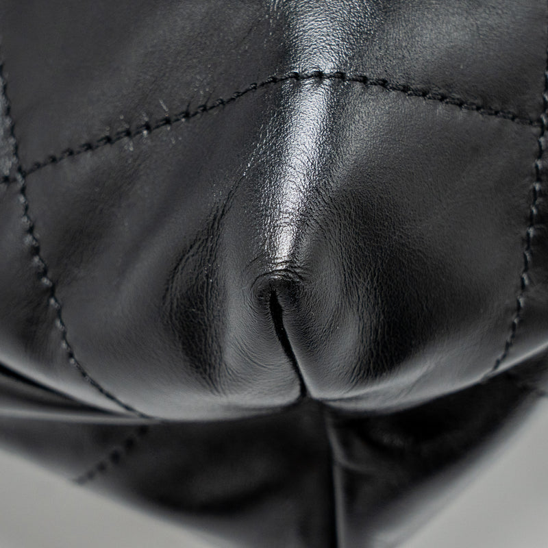 Chanel Small 22 Bag Shiny Calfskin BLACK GHW (Microchip)